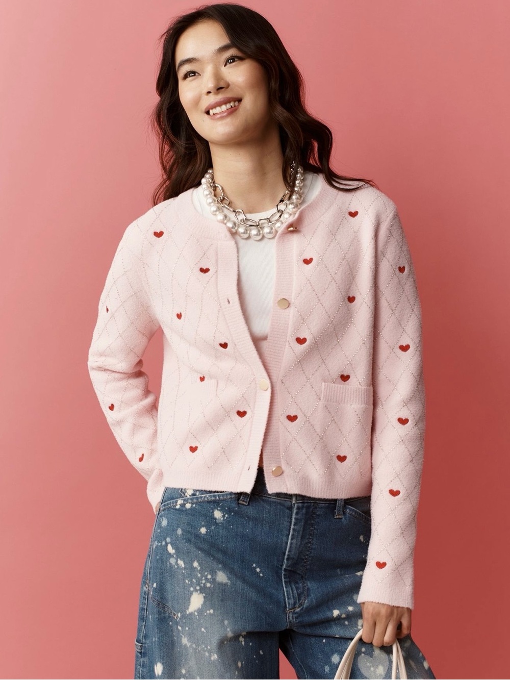 Anthropologie NVLT Embellished Heart Motif Lady Jacket NWT